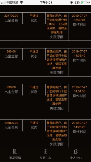 又说什么流水不足，需补足51750，缴纳之后还说账号异常需缴纳8万风险金。